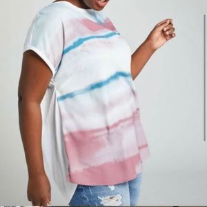 Lane Bryant plus size watercolor tunic tee size 22/24